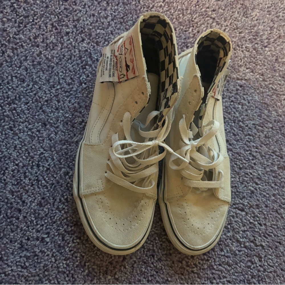 Vans White High-Top Sneakers